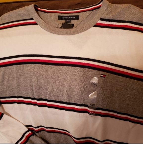 Tommy Hilfiger Mens Alvin Striped Sweater - Picture 3 of 3